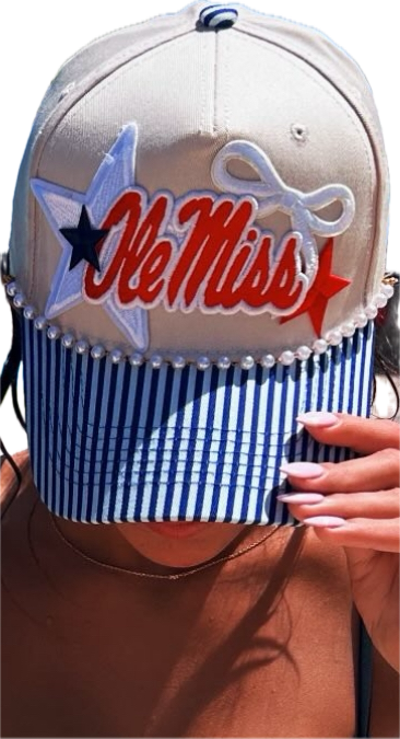 Ole Miss Striped Trucker