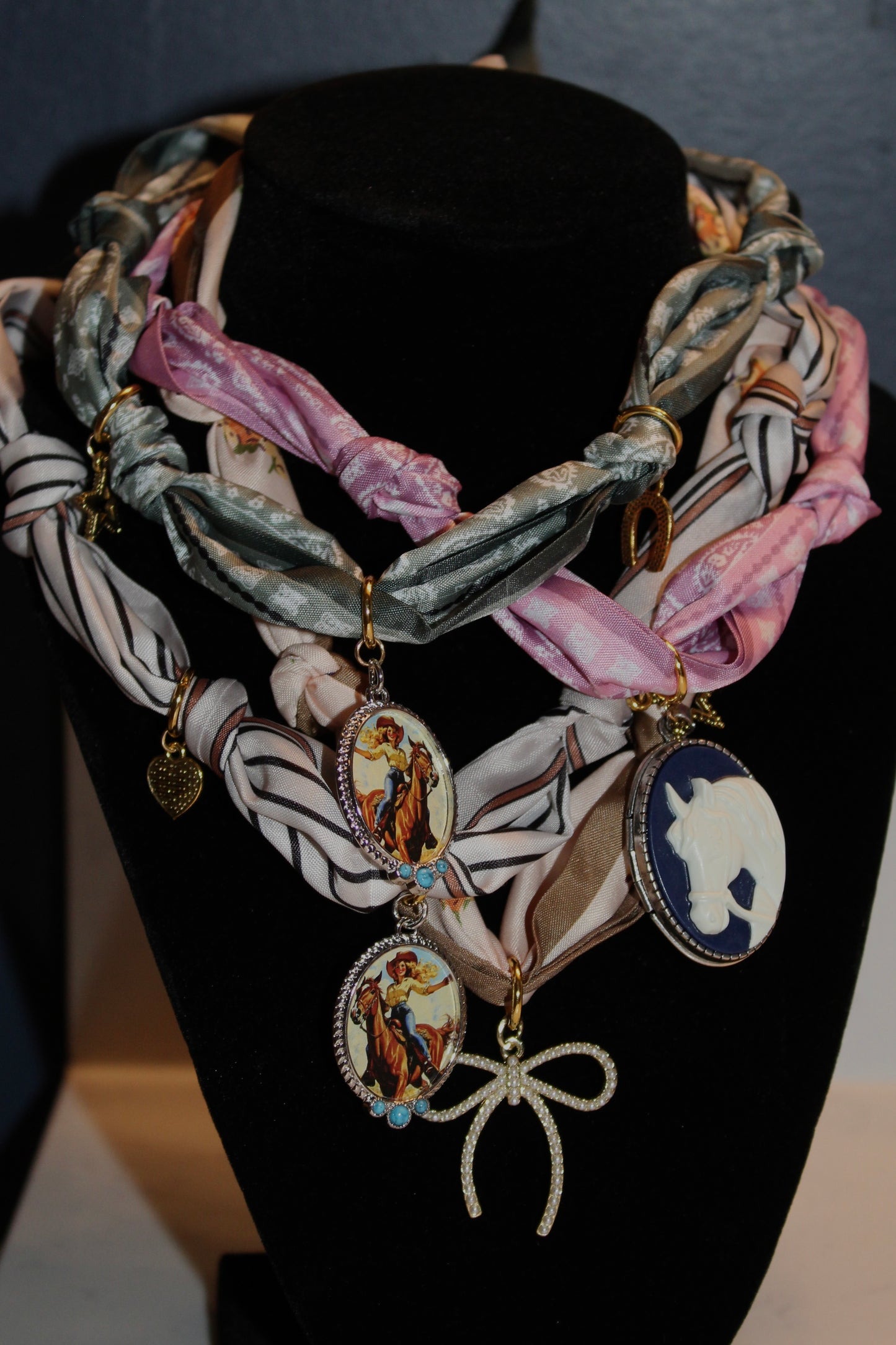 Scarf Charm Necklaces